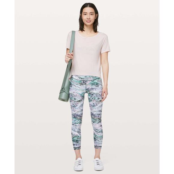 Lululemon‎ Wunder Under High-Rise Tight 25" Springscape Multi Size 6 - Picture 1 of 11